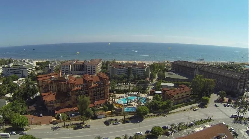 Pohled na hotel Villa Side, letovisko Kumköy, Turecko, KM TRAVEL