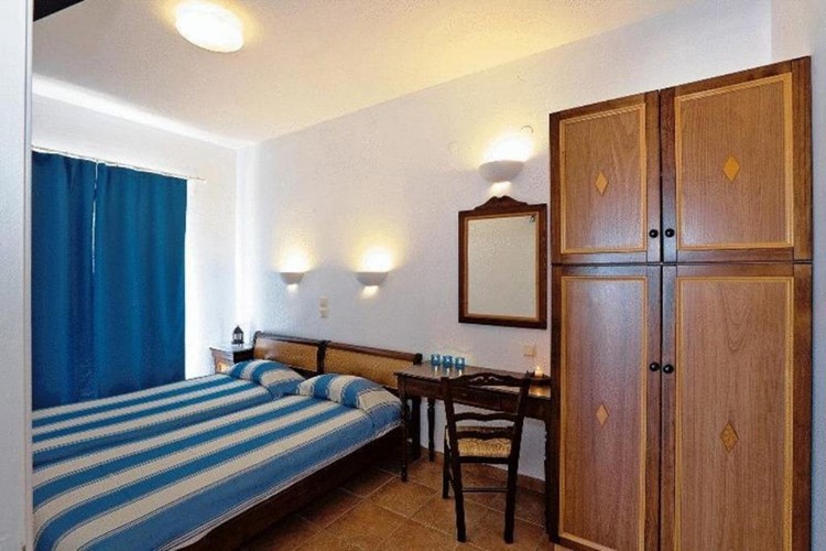 Ložnice v apartmánu pro 4 osoby, Katikies, Lardos, Rhodos, Řecko, KM TRAVEL