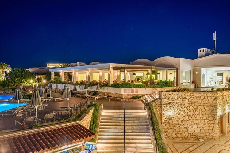 Annabelle Beach Resort, venkovní restaurace, Anissaras, Kréta, Řecko