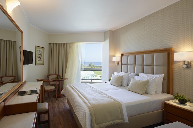 Pokoj s výhledem na moře, hotel Apollo Beach, Faliraki, Rhodos, Řecko, KM TRAVEL