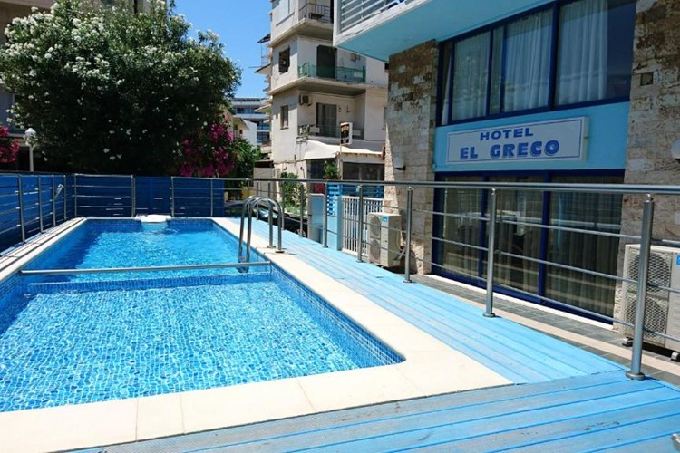 Hotel El Greco, bazén, Rhodos, Řecko, KM TRAVEL