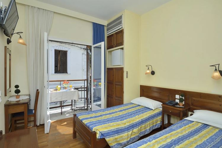 Dvoulůžkový pokoj s oddělenými lůžky, hotel Katia, Afissos, Pelion, Řecko, KM TRAVEL