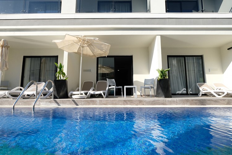 Hotel Seaden Valentine, pokoje swim up v přízemí s bazénem, Turecko, KM TRAVEL