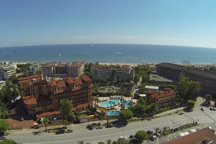 Pohled na hotel Villa Side, letovisko Kumköy, Turecko, KM TRAVEL