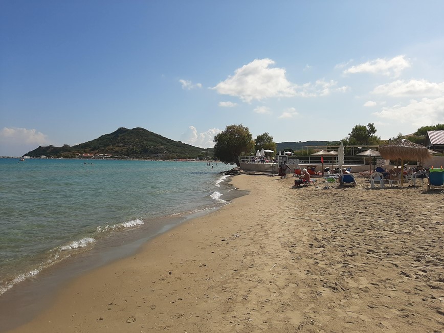 Pláž v Alykes, Zakynthos, Řecko