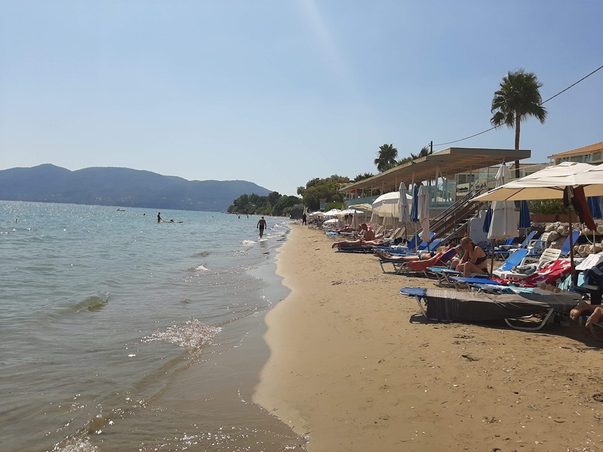 pláž v Agios Sostis, Zakynthos, Řecko, KM TRAVEL