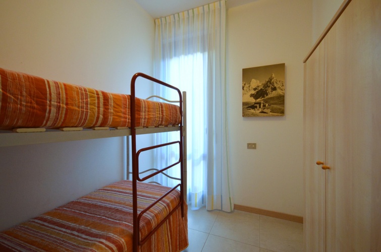Druhá ložnice v apartmánu trilo Lussinpiccolo v Bibione, Itálie, KM TRAVEL