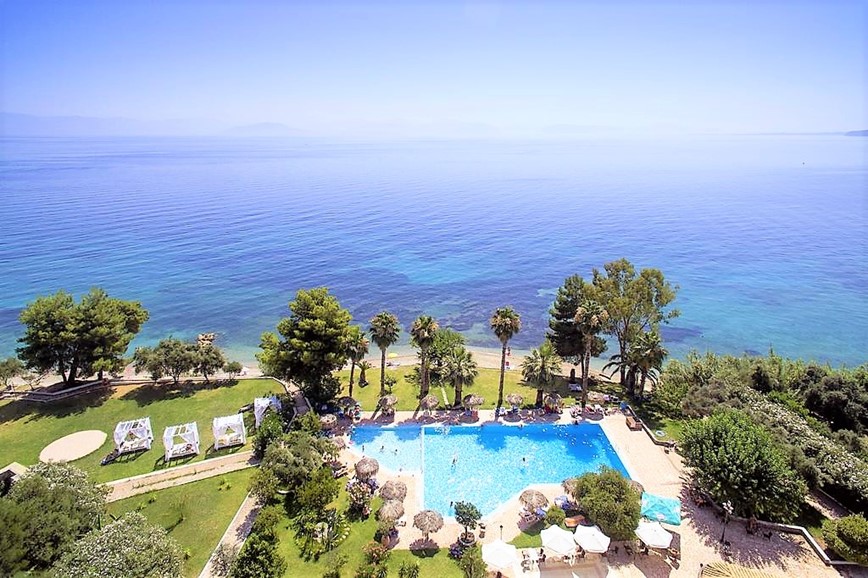 KM TRAVEL Ag. Ioannis Peristeron pohled na Corfu Senses Resort