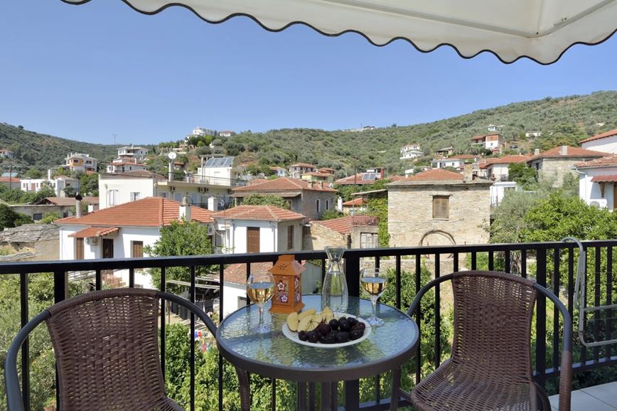 Dvoulůžkový pokoj, výhled na hory, hotel Katia, Afissos, Pelion, Řecko, KM TRAVEL