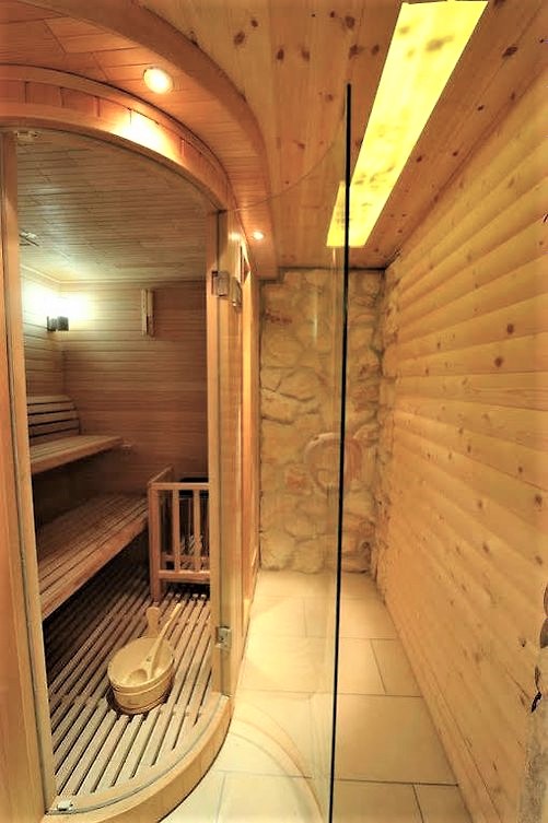 Sauna v hotelu Kentrikon, letovisko Edipsos, ostrov Evia, Řecko, KM TRAVEL