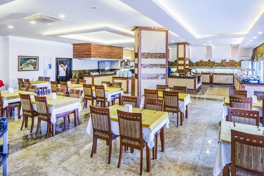 Vnitřní restaurace hotelu Kleopatra Royal Palm, Alanya, Turecko, KM TRAVEL
