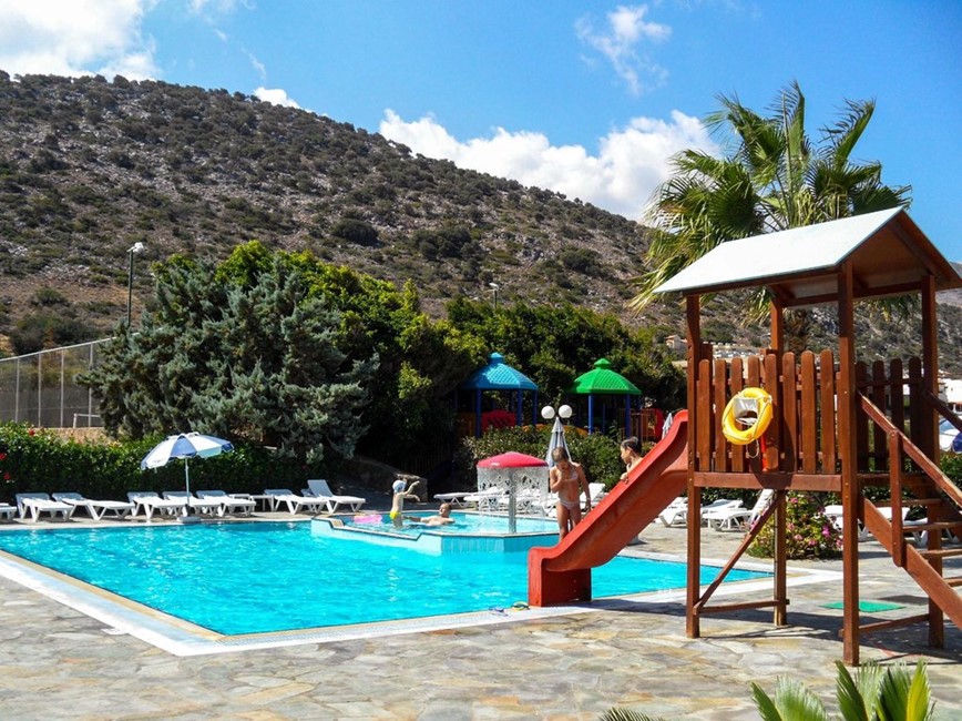 Dětský bazén hotelu Kyknos Beach, Stalida, Kréta, Řecko, KM TRAVEL