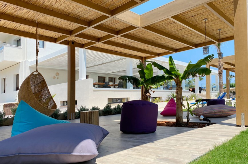 Kyknos hotel, odpočinek v areálu hotelu, Kréta, Řecko, cestovní kancelář KM TRAVEL