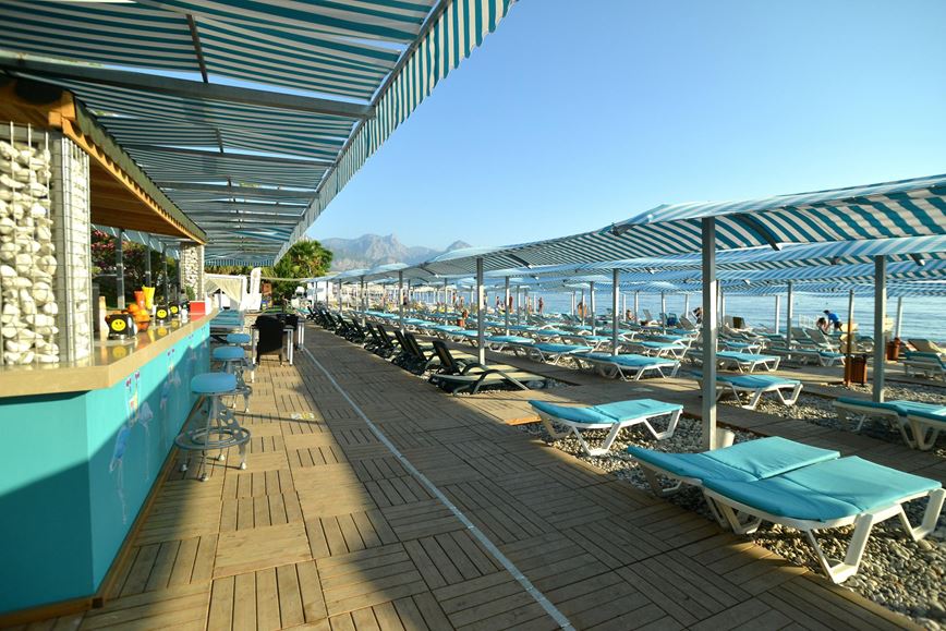 Hotel L´Ancora, plážový bar, letovisko Kemer, Turecko, KM TRAVEL