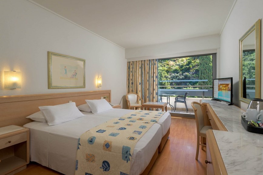 Hotel Oceanis, pokoj standard pro 2 osoby výhled do okolí, Ixia, Rhodos, Řecko, KM TRAVEL