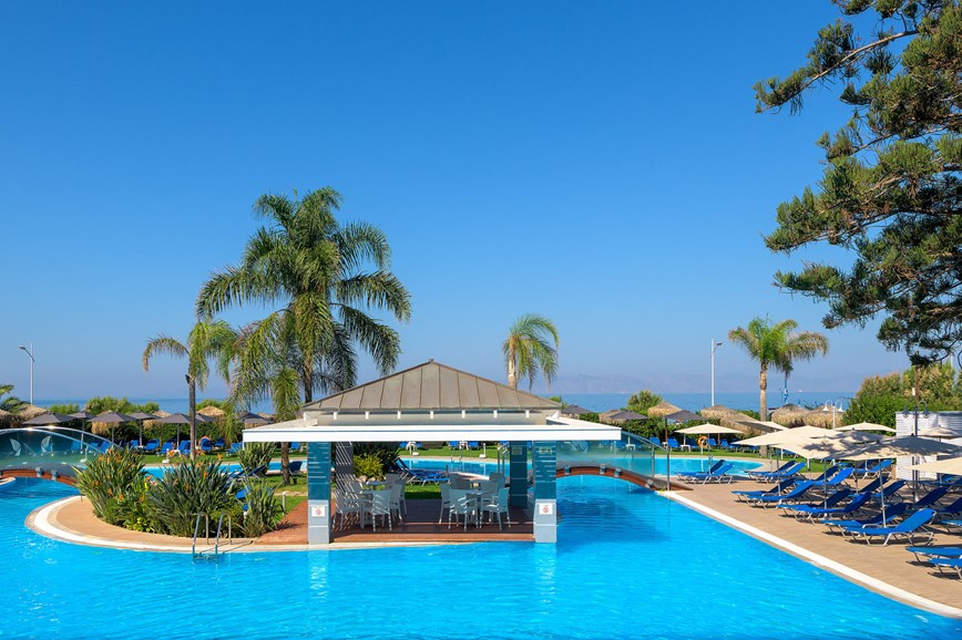 Hotel Oceanis, pool bar,, Ixia, Rhodos, Řecko, KM TRAVEL