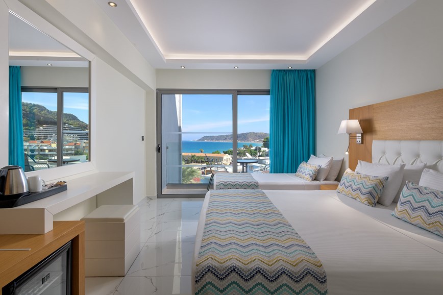 Hotel Oceanis Park, pokoj pro 2-3 osoby s výhledem na moře, Ixia, Rhodos, Řecko, KM TRAVEL