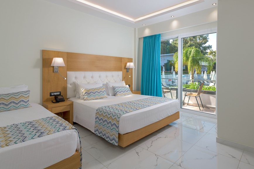 Hotel Oceanis Park, pokoj pro 2 osoby s výhledem do zahrady, Ixia, Rhodos, Řecko, KM TRAVEL