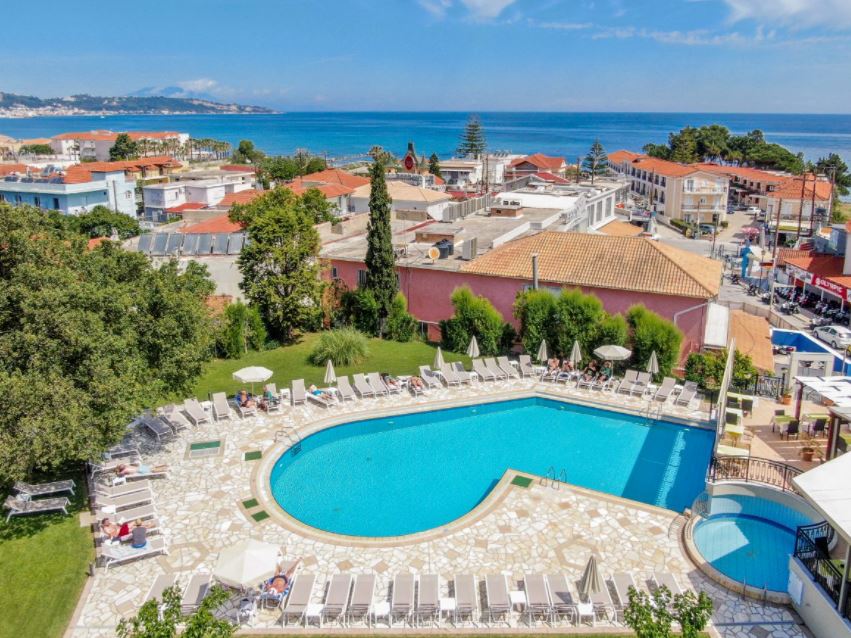 KM TRAVEL  Řecko Zakynthos Hotel Palmyra Argassi výhled na bazén