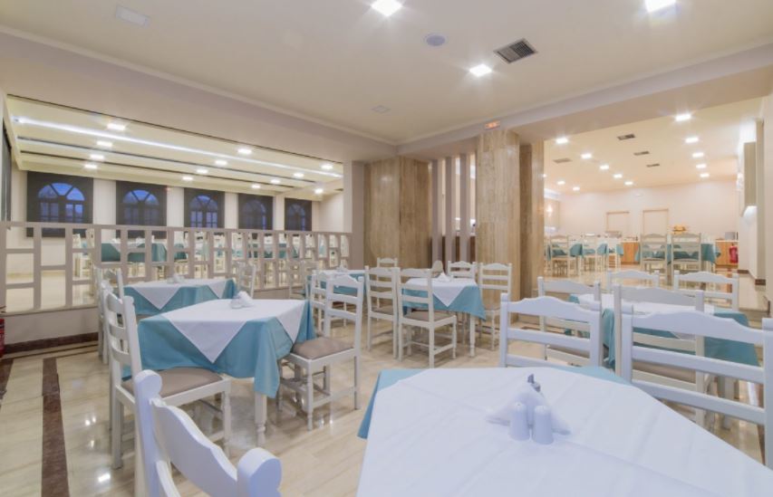 KM TRAVEL Zakynthos Hotel Palmyra Argassi hotelová jídelna
