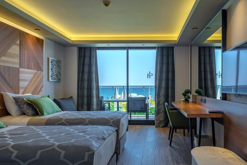 Pokoj s výhledem na moře, hotel Panorama, Alanya, Turecko, KM TRAVEL