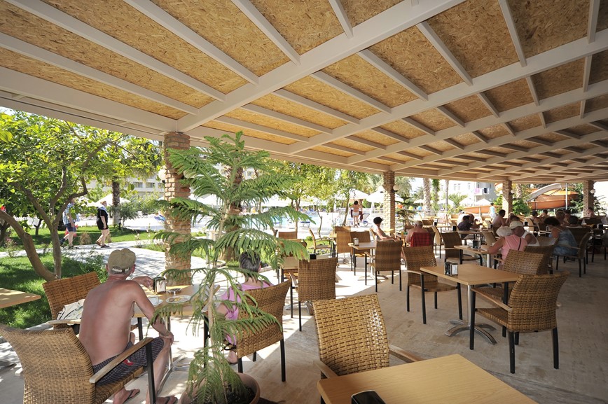 KM TRAVEL, Dovolená v Turecku, hotel Seaden Corolla, plážová restaurace