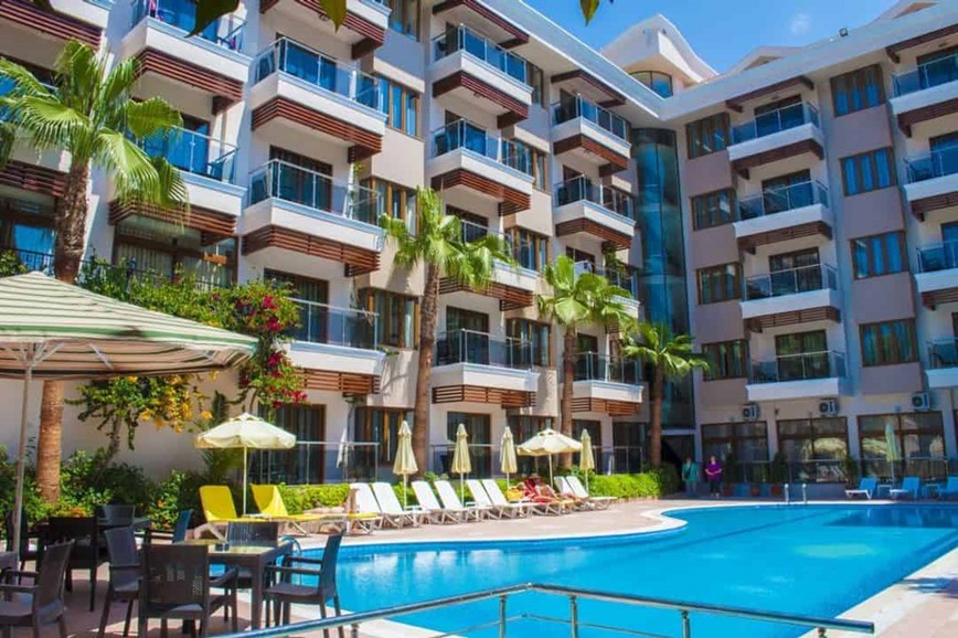 Hotelový bazén, hotel Sun Beach Park, Side, Turecko, KM TRAVEL