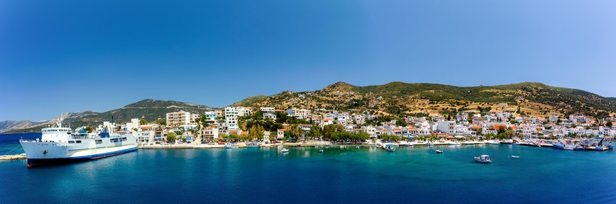Přístav Marmari na ostrově Evia, Řecko, KM TRAVEL