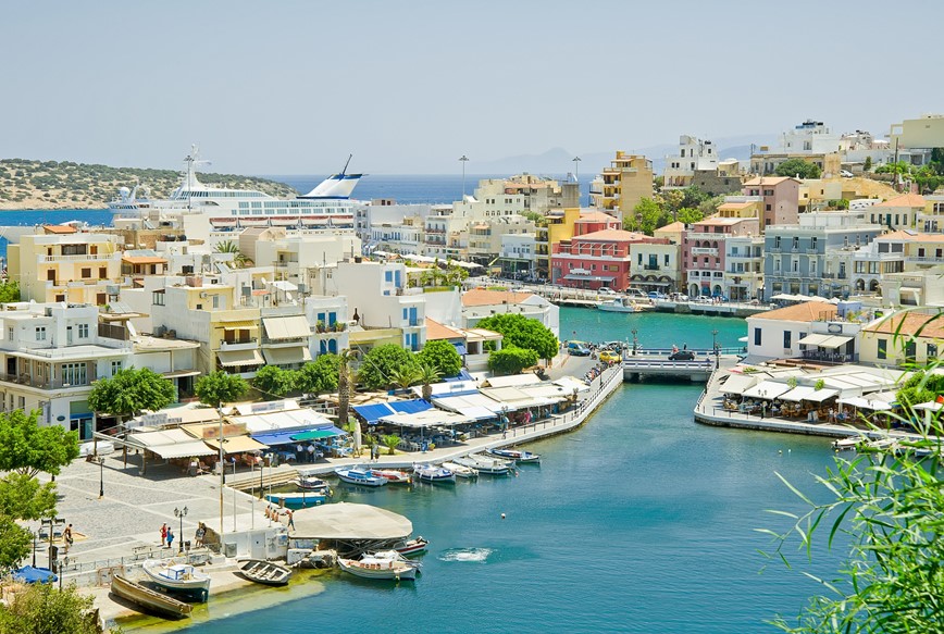 Rybářský přístav Agios Nikolaos Kréta, Řecko, KM TRAVEL