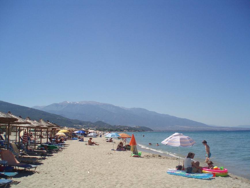 Písečná pláž v Nei Pori, Řecko, KM TRAVEL, 