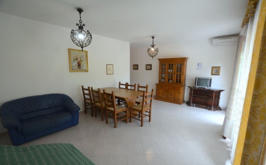 Rezidence Crepetta, obývací pokoj apartmánu typu trilo v přízemí, letovisko Lignano, Itálie, KM TRAVEL